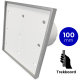 Pro-Design badkamer/toilet ventilator - TREKKOORD (KW100W) - Ø 100mm - Tegelfrontthumbnail