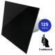Pro-Design badkamer/toilet ventilator - TREKKOORD (KW125W) - Ø 125mm - vlak GLAS - glans zwartthumbnail