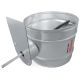 Regelklep Ø 100mm met motorstoel voor montage servomotor - luchtdichtthumbnail Regelklep Ø 100mm met motorstoel voor montage servomotor - luchtdichtthumbnail