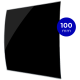 Design ventilatierooster vierkant (lucht afvoer & toevoer) Ø100mm - gebogen GLAS - glans zwartthumbnail Design ventilatierooster vierkant (lucht afvoer & toevoer) Ø100mm - gebogen GLAS - glans zwartthumbnail