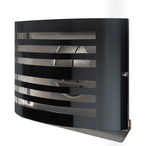 Design gevelkap PREMIUM LINE -ALFA- Ø 150mm met grofmazig gaas - ZWART RAL7021