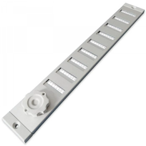 Aluminium afsluitbaar schuifrooster opbouw 300 x 30mm - Geanodiseerd (3-3003AA)