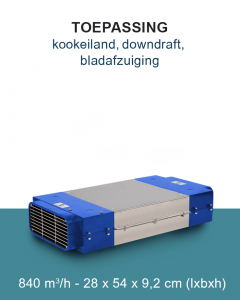 PuriVent DOMINO filter voor kookplaat met ingebouwde afzuiging - 840 m3/h - 220 x 90mm PuriVent DOMINO filter voor kookplaat met ingebouwde afzuiging - 840 m3/h - 220 x 90mm