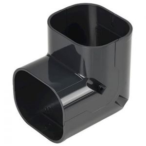 Lange stijgende bocht 90 graden - Antraciet (SC-77-A) Lange stijgende bocht 90 graden - Antraciet (SC-77-A)