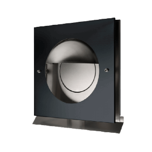 Design gevelkap PREMIUM LINE - KAPPA - Ø 125mm - ZWART