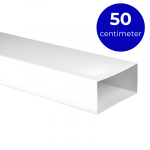 Kunststof rechthoekig kanaal 120 x 60mm (lengte 50cm) Kunststof rechthoekig kanaal 120 x 60mm (lengte 50cm)