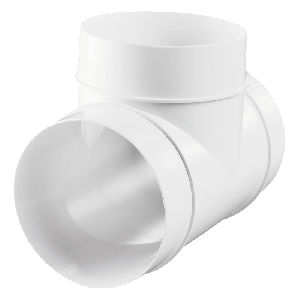 Kunststof T-stuk 90 graden - aansluitmaat Ø 100mm