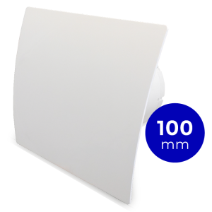 Pro-Design badkamer/toilet ventilator - STANDAARD (KW100) - Ø100mm - kunststof - wit