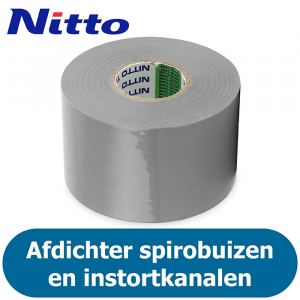 Nitto PVC Tape - Grijs - Afdichtingstape voor luchtkanalen - 50mm (20 meter)