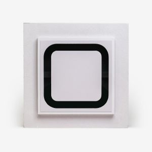 Whisper instucbaar designventiel - VIERKANT - 125mm - toevoer/afvoer - Wit - met plenumbox