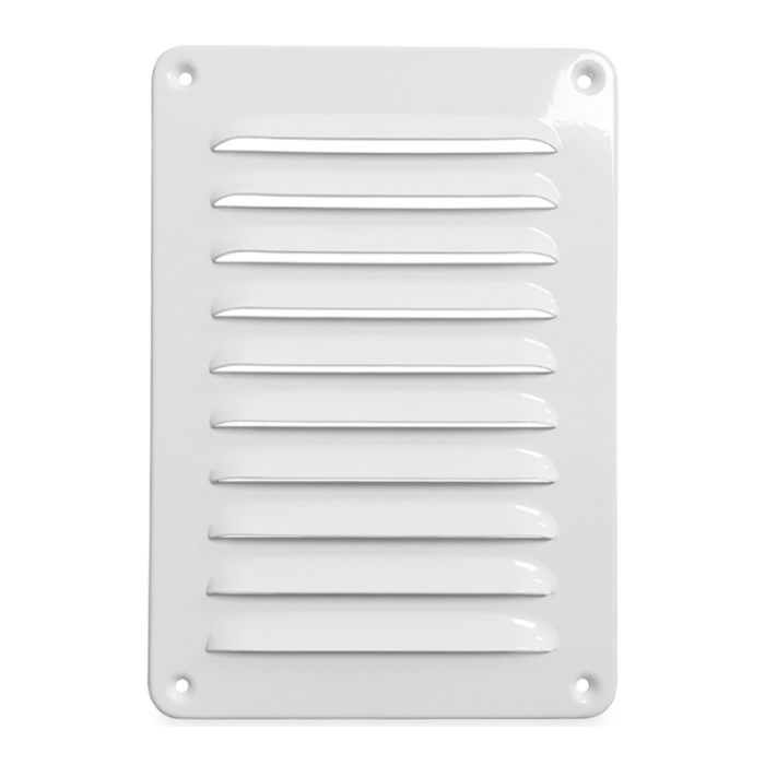 Aluminium schoepenrooster opbouw 150 x 215mm - WIT (1-1521W)