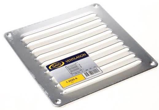 Aluminium schoepenrooster opbouw 195 x 195mm - ALU (1-2020A) Aluminium schoepenrooster opbouw 195 x 195mm - ALU (1-2020A)