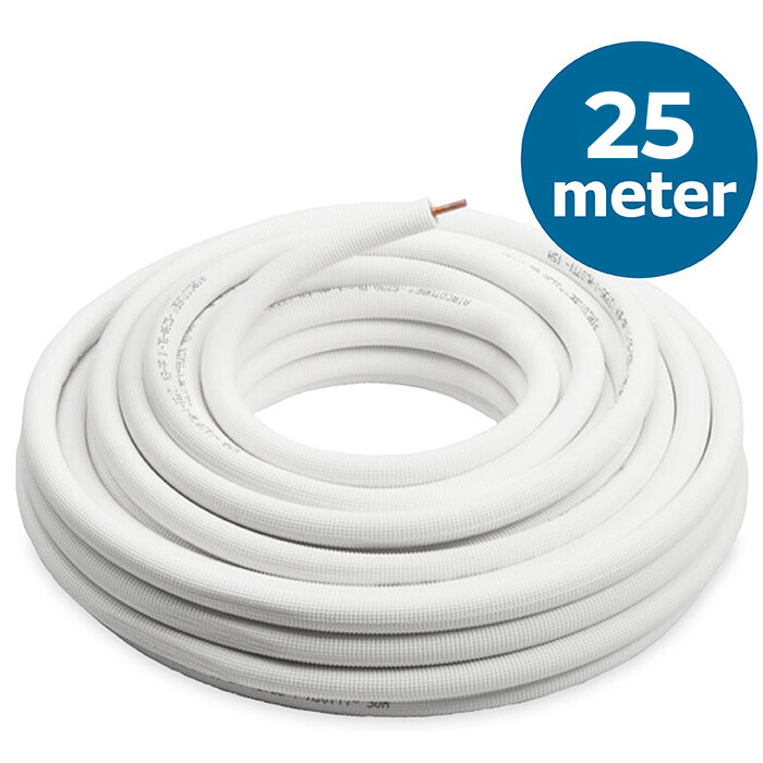 Koperen koelleiding, geïsoleerd (5/8 inch, lengte 25m)
