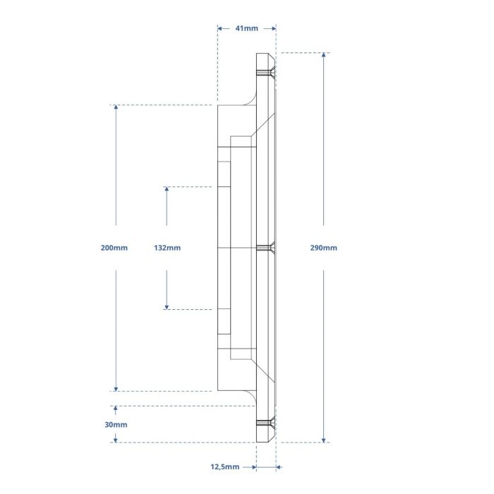 Wallflow Inbouw ventilatiemodule rond - voor instucbaar ventilatieventiel - Ø 125mm