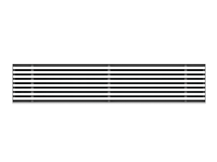 Instucbaar frameloos wandrooster - 210x70mm - t.b.v. kanaal 220x80mm Instucbaar frameloos wandrooster - 210x70mm - t.b.v. kanaal 220x80mm