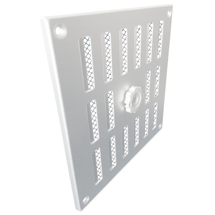 Aluminium afsluitbaar schuifrooster opbouw 250 x 250mm - ALU (3-2525AA)