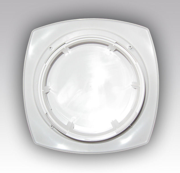 Verstelbaar kunststof ventilatierooster met flens Ø100mm - wit - TOEVOER Verstelbaar kunststof ventilatierooster met flens Ø100mm - wit - TOEVOER