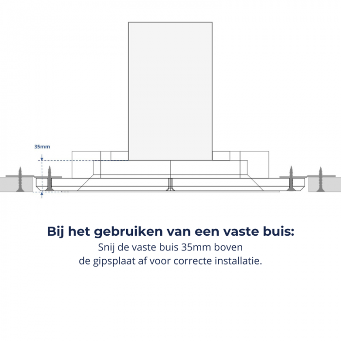 Wallflow Inbouw ventilatiemodule rond - voor instucbaar ventilatieventiel - Ø 125mm