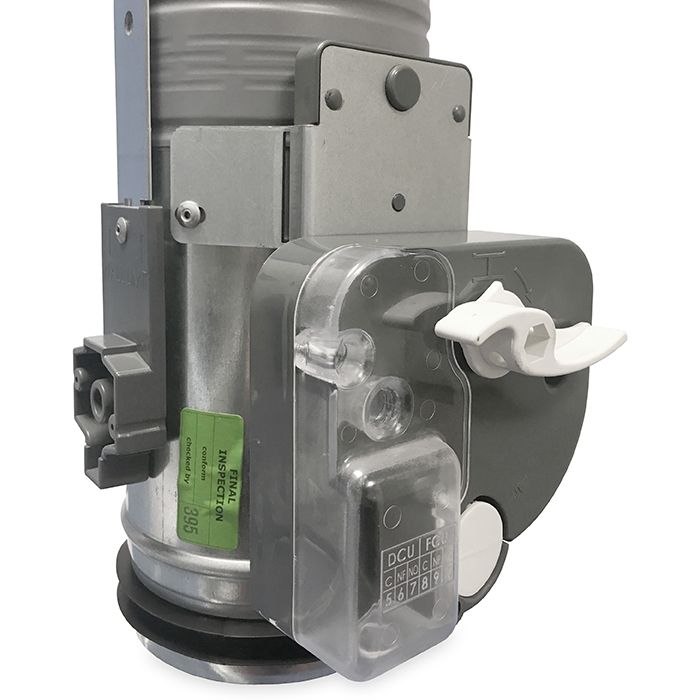 Brandklep Ø 100mm, handbediening met smeltlood bij 72°C + veer