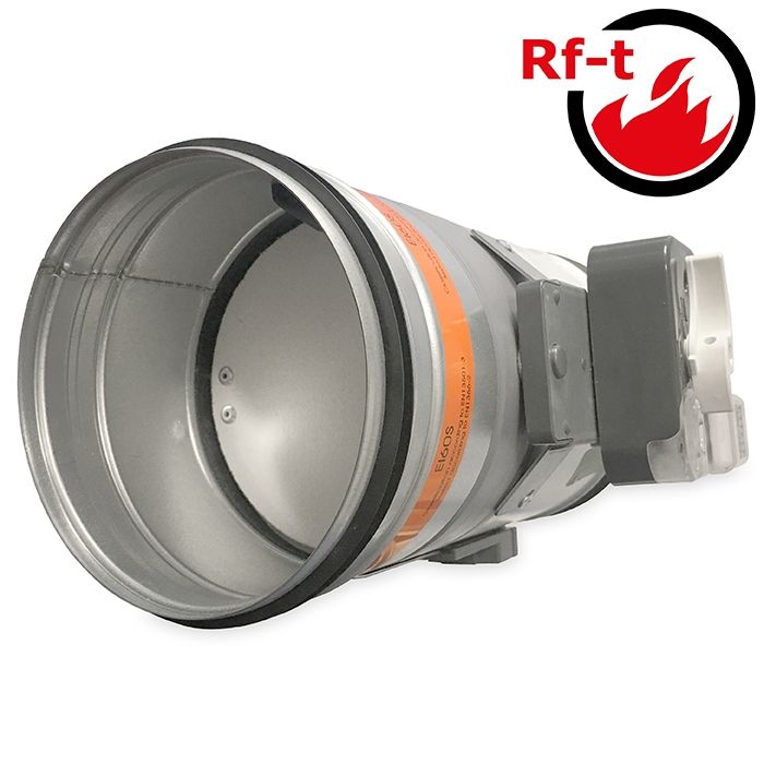 Brandklep Ø 200mm, handbediening met smeltlood bij 72°C + veer Brandklep Ø 200mm, handbediening met smeltlood bij 72°C + veer