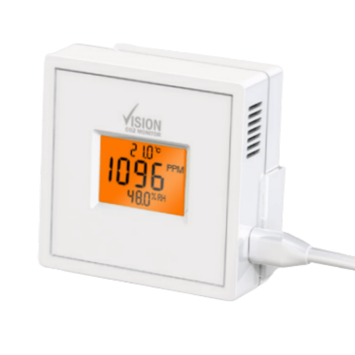 Vision CO2 monitor met datalogger, temperatuur-en-vocht-sensor Vision CO2 monitor met datalogger, temperatuur-en-vocht-sensor