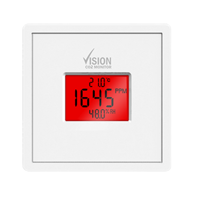 Vision CO2 monitor met datalogger, temperatuur-en-vocht-sensor Vision CO2 monitor met datalogger, temperatuur-en-vocht-sensor