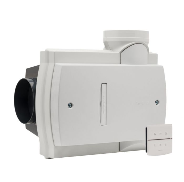 Orcon Compact 10RHB 355m3/h + vochtsensor + RFT bediening - randaarde stekker