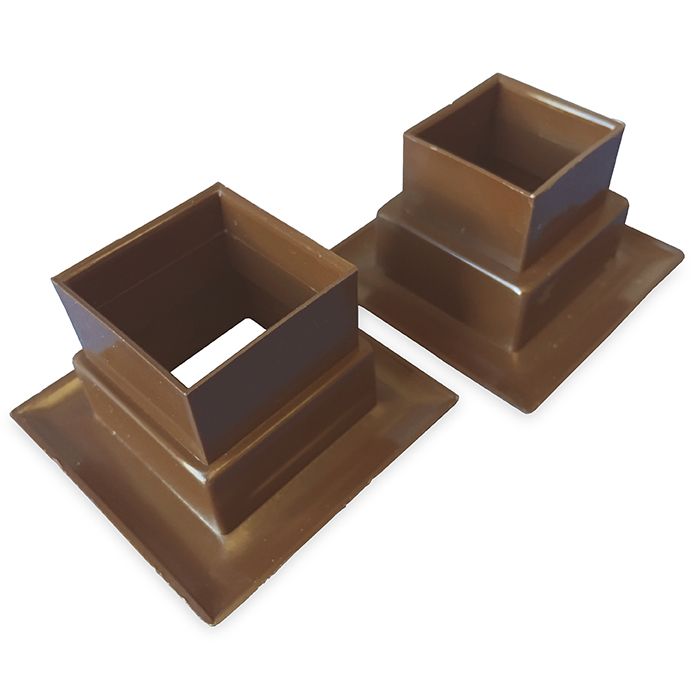 Vierkant deurrooster 29 x 29mm - kunststof bruin Vierkant deurrooster 29 x 29mm - kunststof bruin