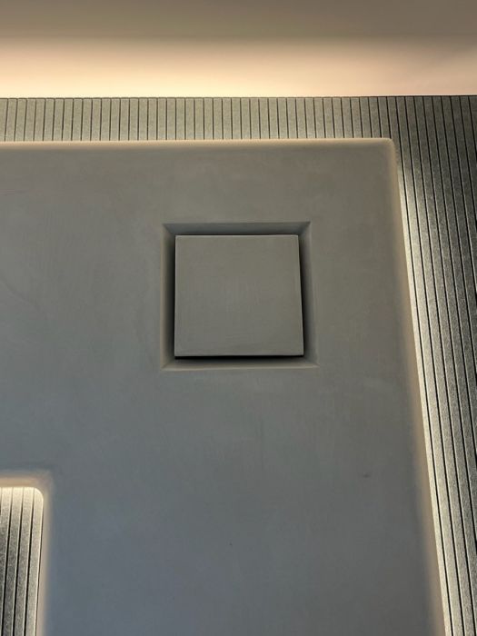 Wallflow Inbouw ventilatiemodule vierkant - voor instucbaar ventilatieventiel - Ø 125mm