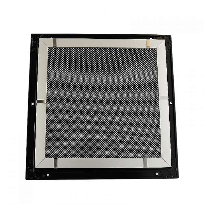 Buitenmuurrooster aluminium (LxH) 300x300mm - Zwart Buitenmuurrooster aluminium (LxH) 300x300mm - Zwart