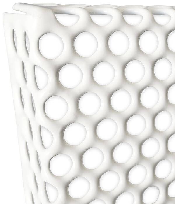 Geperforeerde plafondplaat voor systeemplafond 595x595mm - staal - wit 