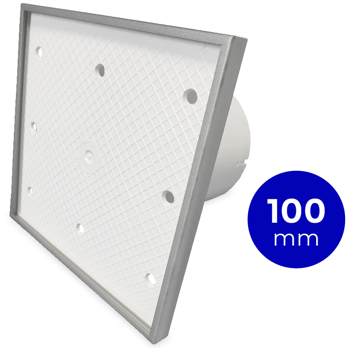 Pro-Design badkamer/toilet ventilator - STANDAARD (KW100) - Ø100mm - Tegelfront Pro-Design badkamer/toilet ventilator - STANDAARD (KW100) - Ø100mm - Tegelfront