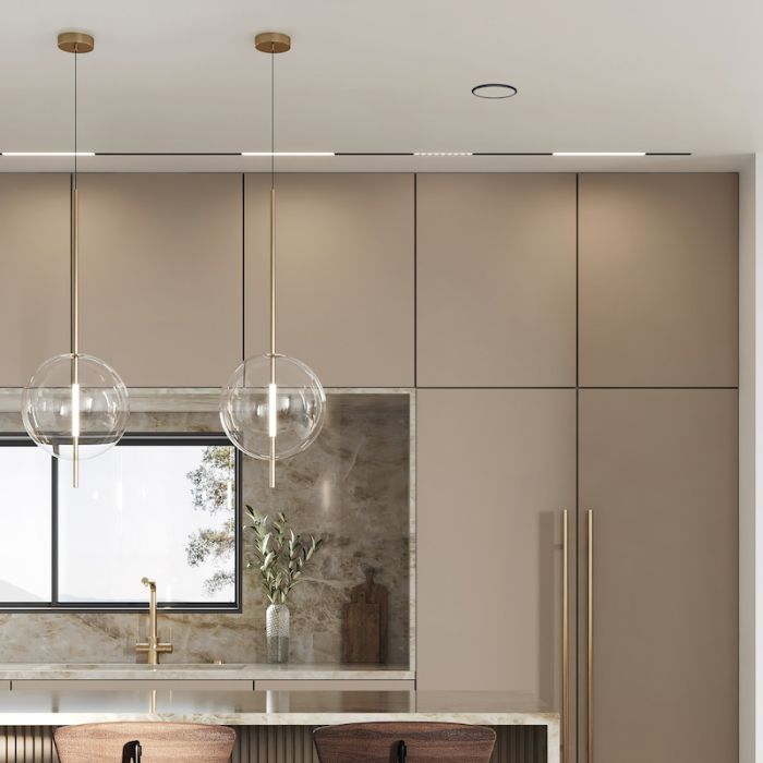 NoShow instucbaar designventiel 125mm - toevoer/afvoer - ZWART 