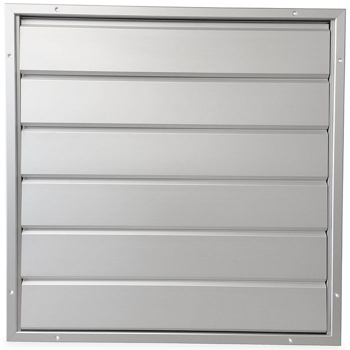 Overdrukrooster opbouw - 355 x 355mm - grote lamellen (12HD-3636AA)