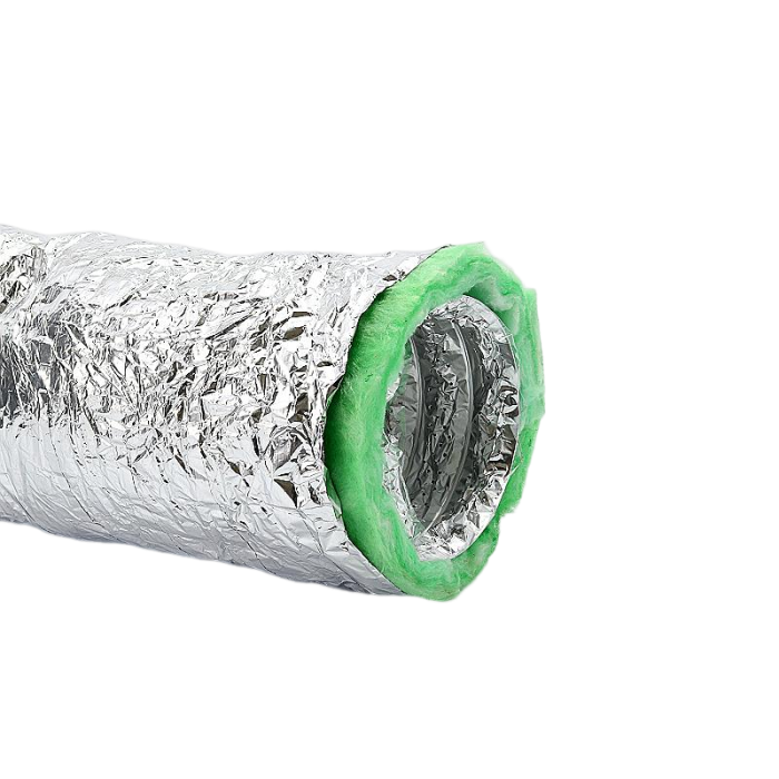 Geïsoleerde flexibele ventilatieslang - Ø180mm - Aluminium - Lengte 6 METER