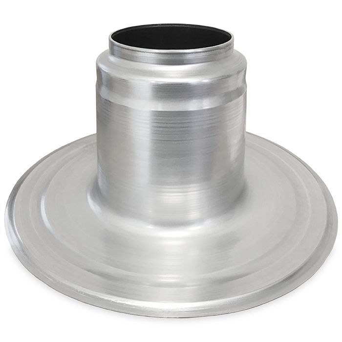 Dubbelwandige plakplaat Ø150/160mm