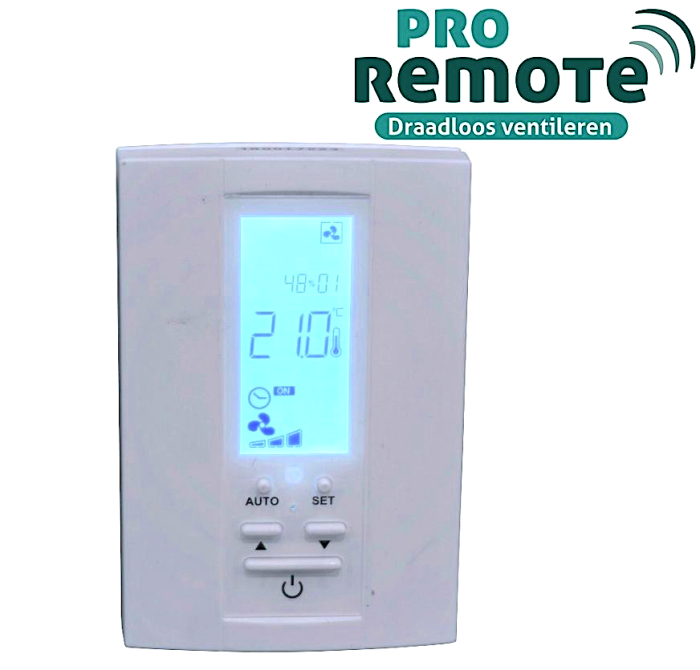 [Tweedekans] Pro-Remote PLUS draadloze bediening van ventilatoren -  Vochtsensor/Temperatuur/VOC aansturing