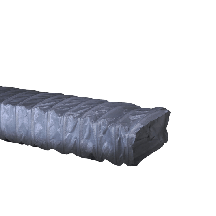 Flexibele slang rechthoekig - 172 x 72mm - Lengte 3 meter - GRIJS