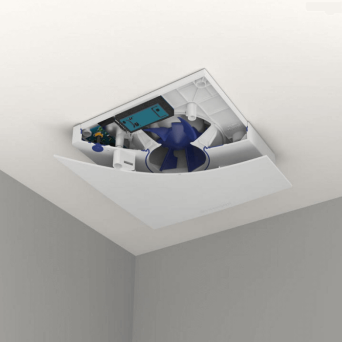 Renson Waves Badkamer/toilet ventilator - app gestuurd - geur, vocht en CO2 sensor - Ø 100/125mm