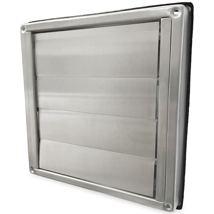 Overdrukrooster RVS aansluitmaat Ø 100mm