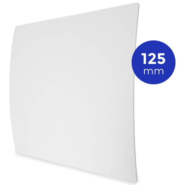 Design ventilatierooster vierkant (afvoer & toevoer) Ø125mm - kunststof - wit Design ventilatierooster vierkant (afvoer & toevoer) Ø125mm - kunststof - wit