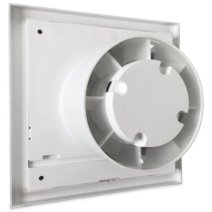 Design badkamerventilator Soler & Palau Silent (100CZ) - Ø 100mm - STANDAARD (zilver) Design badkamerventilator Soler & Palau Silent (100CZ) - Ø 100mm - STANDAARD (zilver)