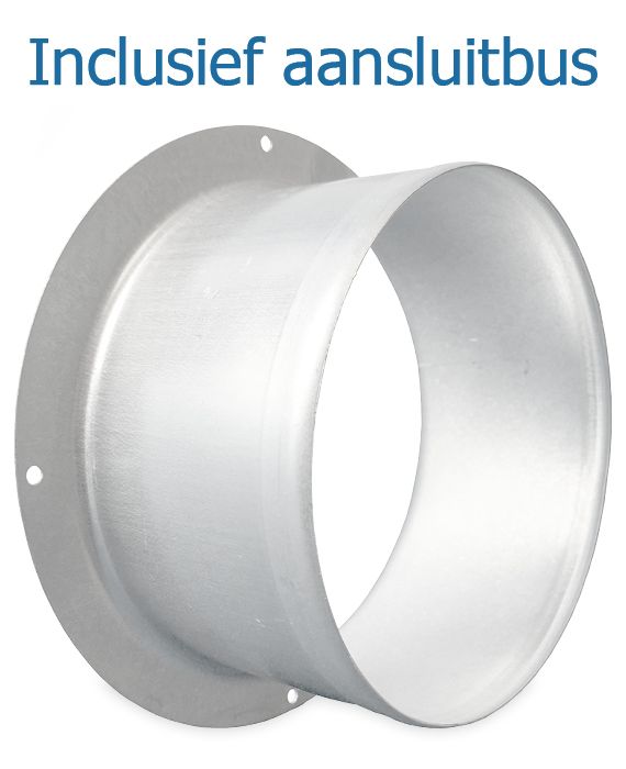 Toevoerventiel staal aansluitdiameter 150mm - WIT RAL 9016 Toevoerventiel staal aansluitdiameter 150mm - WIT RAL 9016