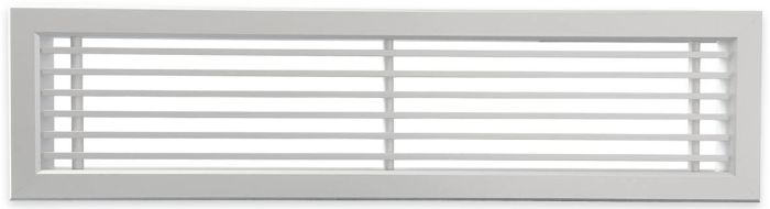 Tabletrooster inbouw voor gatmaat (BxH) 500 x 100mm - rechte staven - aluminium Tabletrooster inbouw voor gatmaat (BxH) 500 x 100mm - rechte staven - aluminium