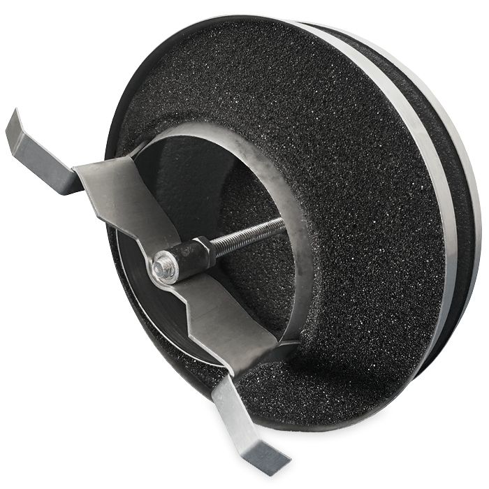 Toevoerventiel aansluitdiameter 125mm - Geborsteld RVS