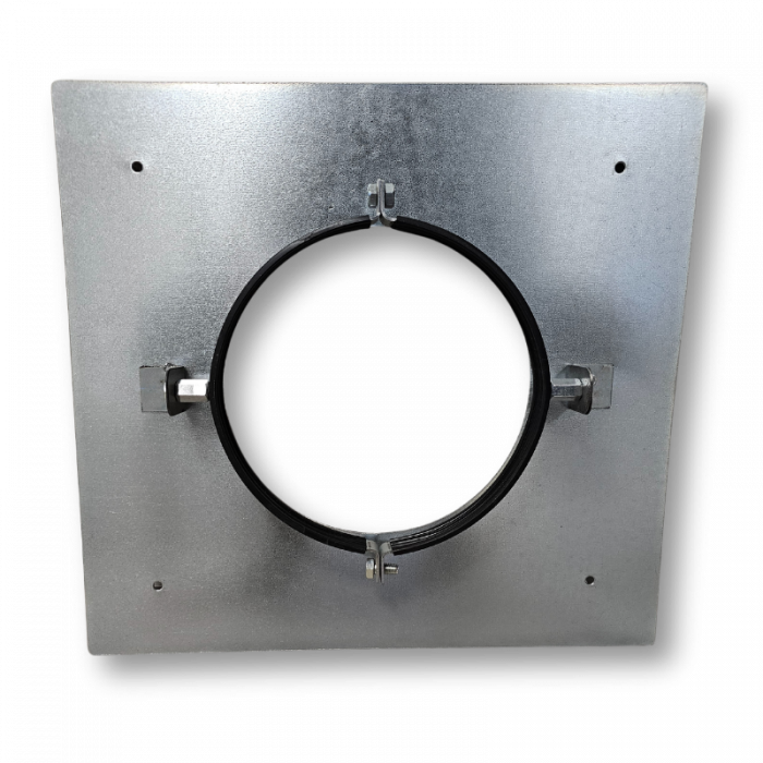 Verdiepingsondersteuning voor spirobuis Ø 125mm - staal - met rubber inlage