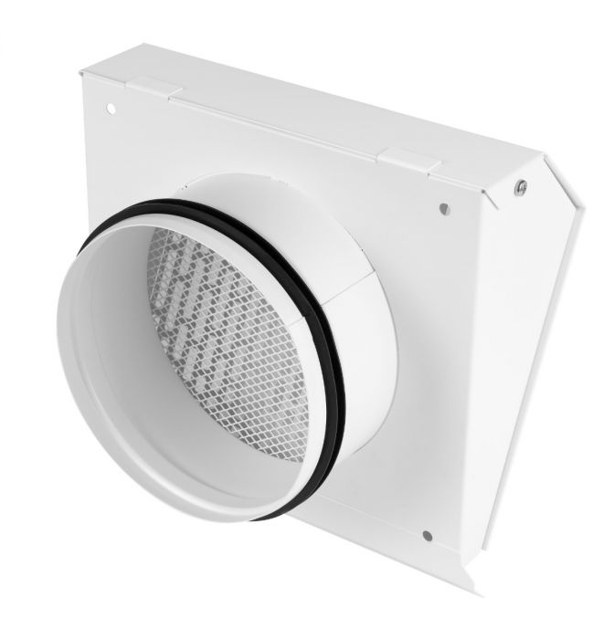 Whisper Luxe Design Gevelkap 150mm - AFVOER - WIT