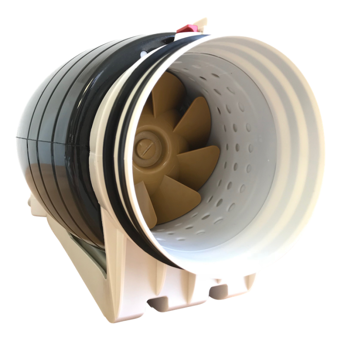 Whisper 'Gold Line' buisventilator diameter 100 & 125mm - met nalooptimer