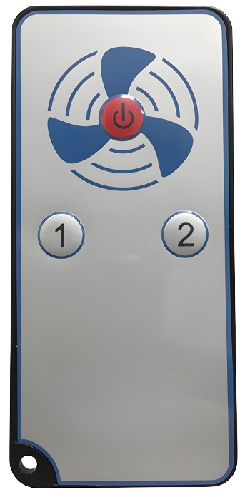 Compacte WTW ventilator HRV125P met warmtewisselaar - 50 & 70 m3/h - incl. afstandbediening