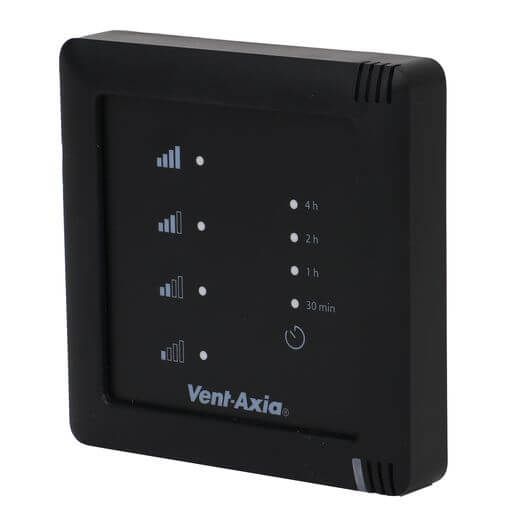 Vent-Axia Multihome SSU-BZ - 4-standenschakelaar draadloos RF - Batterij - ZWART